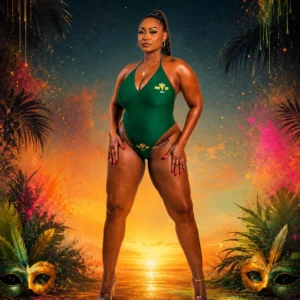 A to Z Jouvert Thong Monokini - Image 1